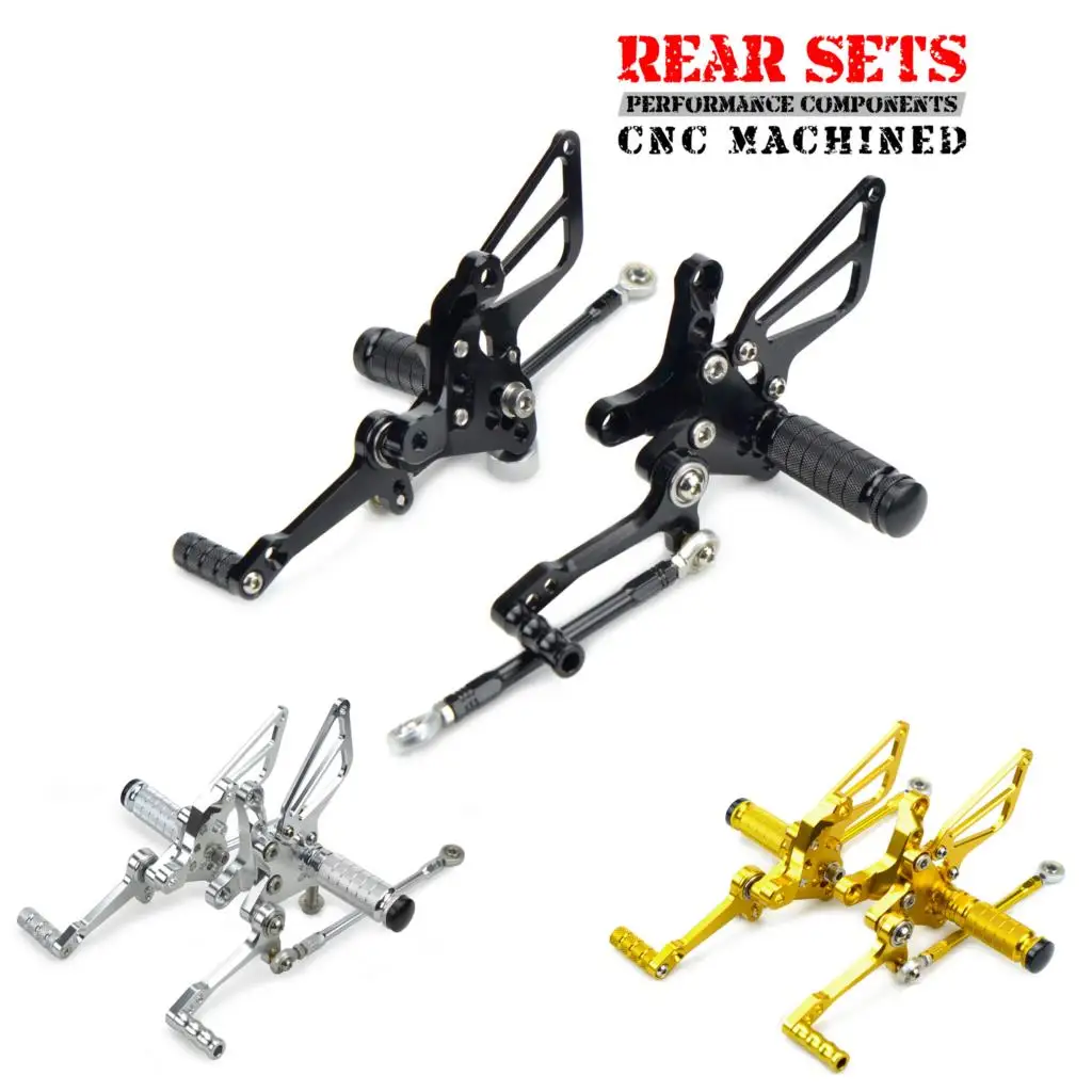 

Motorcycle CNC Rear Sets Footrest Pedals Footpeg Foot Pegs For Ducati 848 2008-2013 1198 2009-2011 1098 1098R 1098S 2007 2008