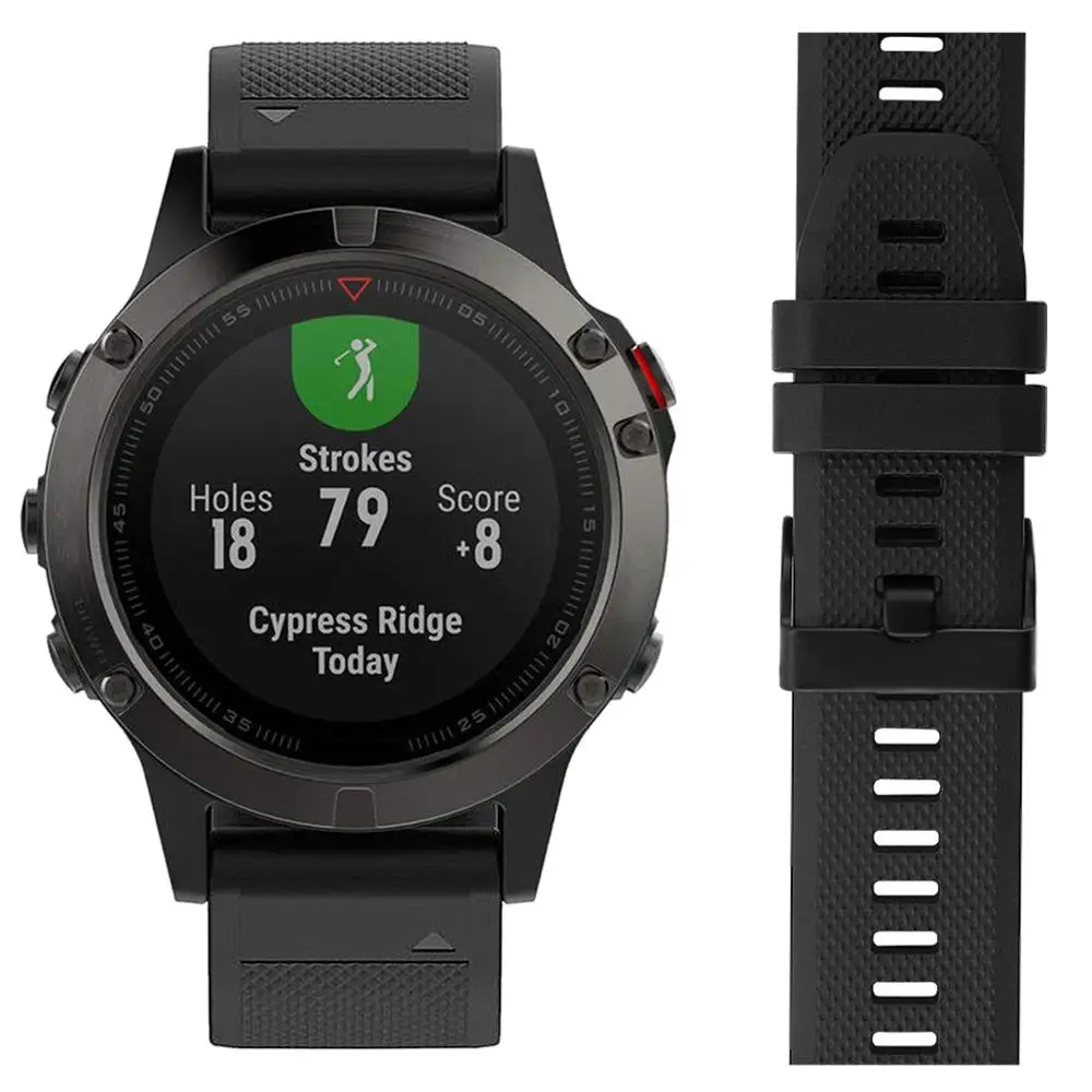 22 мм Quick Fit для Garmin Fenix 5 силиконовый ремешок для наручных часов для fenix 5 Plus/S60 Focus/Forerunner 935 945/Quatix 5