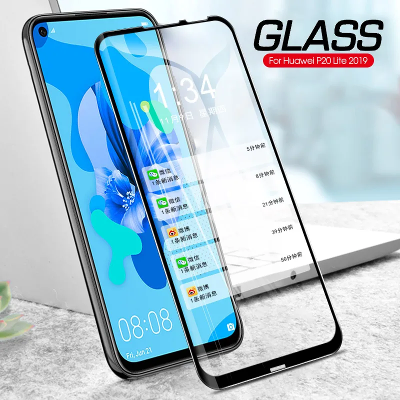 

Full Cover Tempered Glass for Huawei P30 Pro Lite Screen Protector 9H Glass Protective Film for P20 Lite 2019 Protective Film