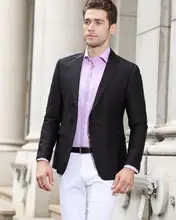 Men Suit Jacket New Arrival With Double Button design Solid Color Slim Fit Formal Style Business Suit high quality custom