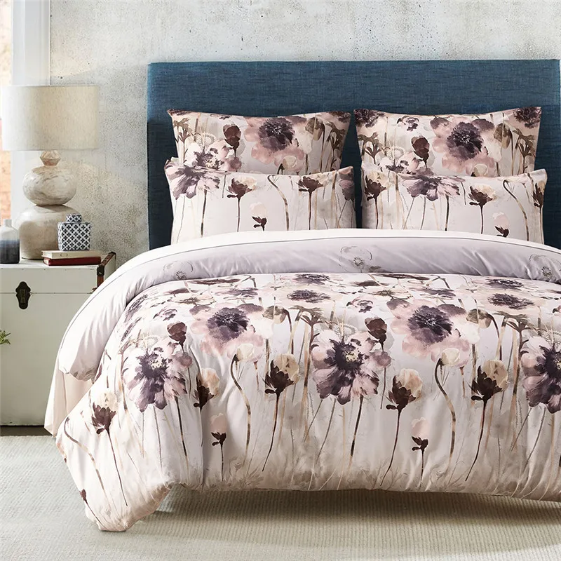 Polyester Cotton Bedding Set Duvet Cover Set 2/3 Pcs Bed Cover Cozy