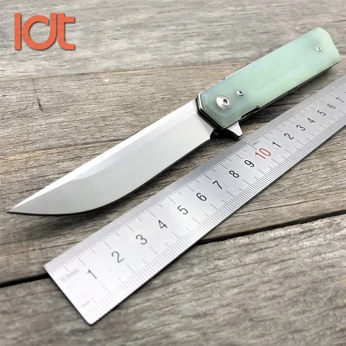 LDT Kwaiken MS2 складной нож 9Cr18Mov лезвие G10 ручка Карманный военный Универсальный Флиппер ножи выживания спасательный нож EDC инструмент - Цвет: Светло-зеленый