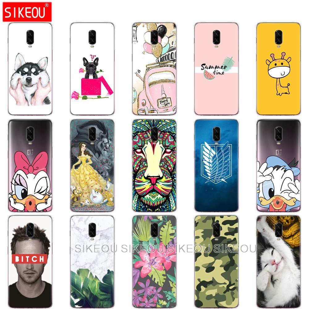 

silicone phone case for oneplus 6t cases Coque for one plus 6T cover etui phone shell for oneplus6 t soft TPU silicon