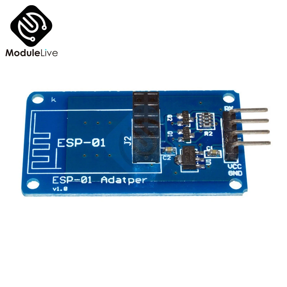 ESP8266 ESP01 ESP-01 серийный WiFi беспроводной адаптер модуль 3,3 V 5V Esp01 Breakout адаптеры pcb совместимый для Arduino