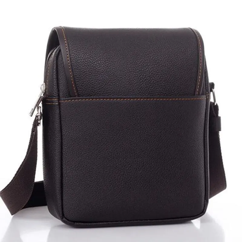 2019 خمر حقيبة رجالية الكتف crossbody أكياس للرجال حقيبة ساعي بريد للرجال جلدية بو منقوشة صغيرة الذكور حقائب الأسود L4-3333
