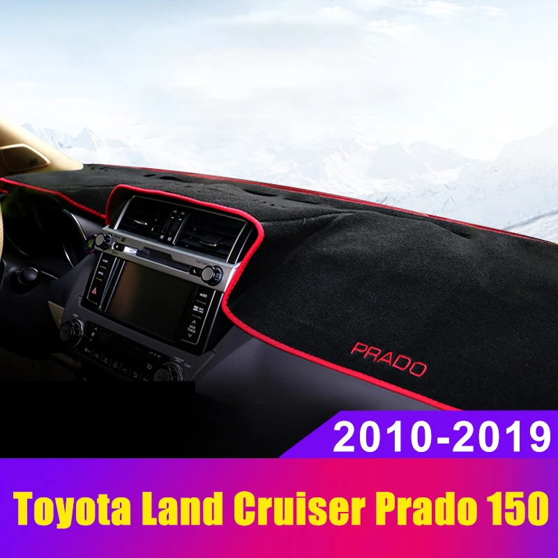

Car dashboard Avoid light pad Instrument platform desk cover Mat Carpets Toyota Land Cruiser Prado 150 FJ150 2010-2017 2018 2019
