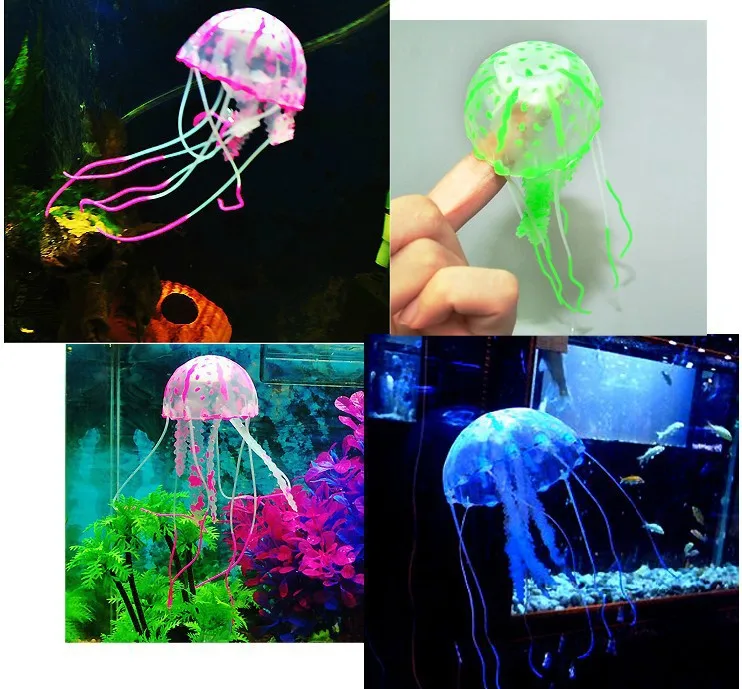 Simulation jellyfish, environmentally friendly materials, no smell, fish tank landscaping decorations