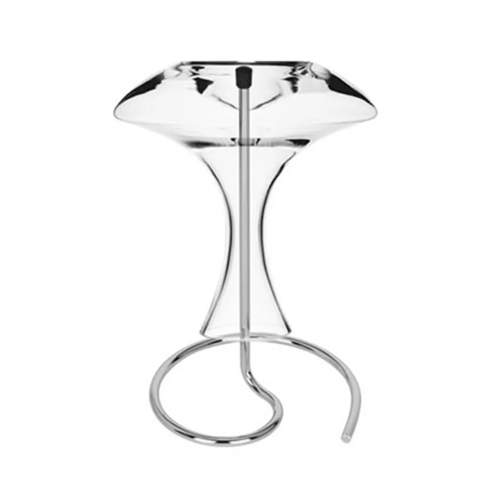 1Pc Stainless Steel Wine Decanter Holder Drying Stand Plus Drying Rack Display Kitchen Bar