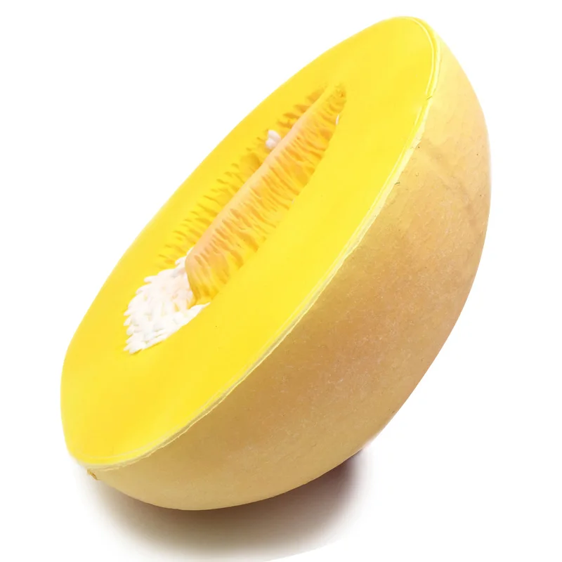 yellow Cantaloup 40 см гигантский Радужный банан Kawaii мягкий медленно поднимающийся Jumbo Squeeze игрушки Огромные Фрукты Ароматические телефонные ремни декор дропшиппинг - Цвет: yellow Cantaloup