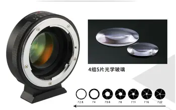 

Amopofo 2018 New NF-M43X 0.71x Focal Reducer Adapter Turbo for Nikon F Lens to M43 Camera