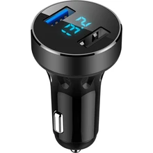 Автомобильное зарядное устройство с двумя USB портами быстрое 5 В