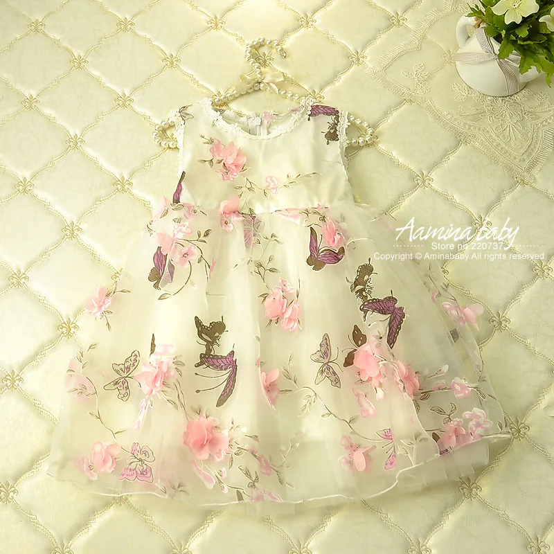 Цена Платья для девочек с лепестками цветов, лето 2017, детские платья пачки принцессы для девочек вечерние праздничное платье с принтом для, детск...