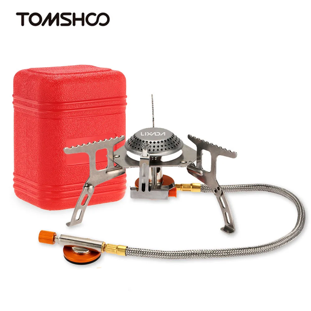 

Lixada Outdoor Camping Stove Folding Gas Stove Burner Cookware Picnic Split Stoves Camping Gas Stoves for Camping Hunting Hiking