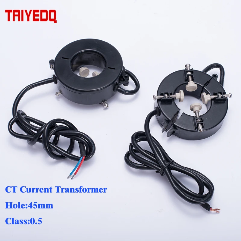 

Metering CT Transformer 100A 150A 200A 300A 400A 500A 600A 800A Clamp AC current transformer AC split core CTs Sensor Class 0.5