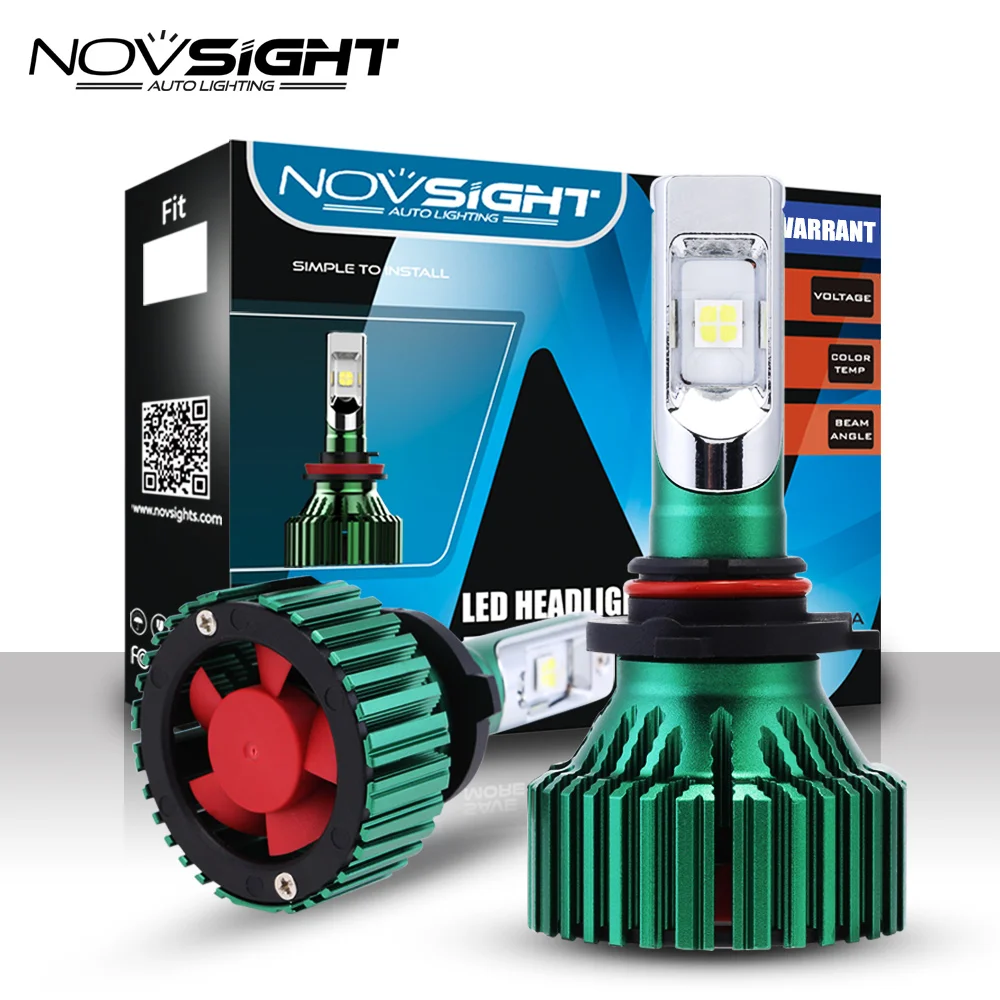 NOVSIGHT 9005 HB3 Car Led Lights 60W 16000LM Driving Headlights Bulbs Single Beam Fog Light font