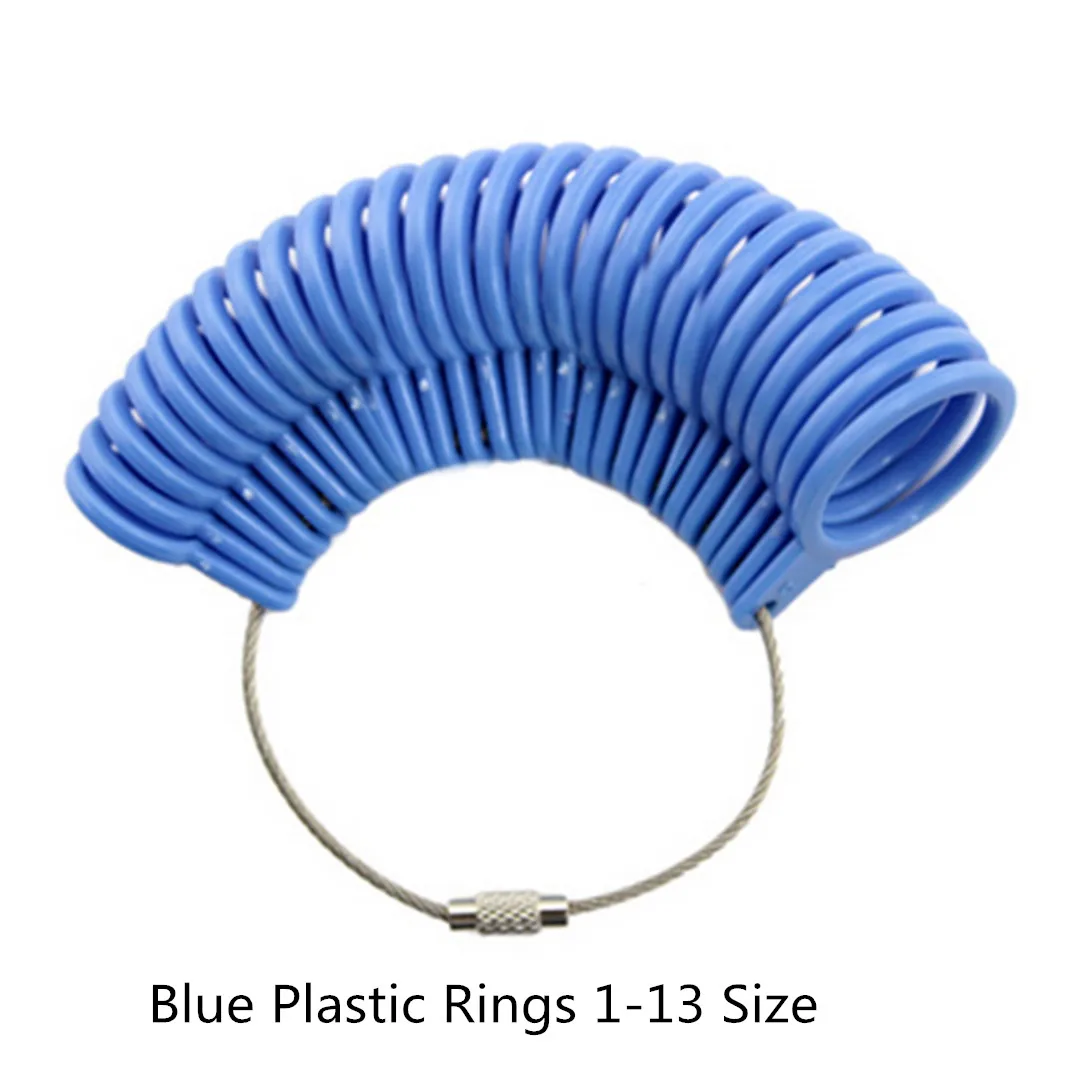 Standard Ring Sizer Plastic Finger Ring US Ring Sizer Measure Finger Gauge For Wedding Ring Shellhard Jewelry Tools & Equipments