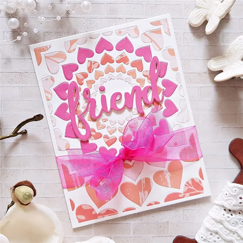 

Naifumodo Rectangle Heart Frame Metal Cutting Dies for Scrapbooking New 2019 Dies for Card Making Craft Dies Stitch Troqueles