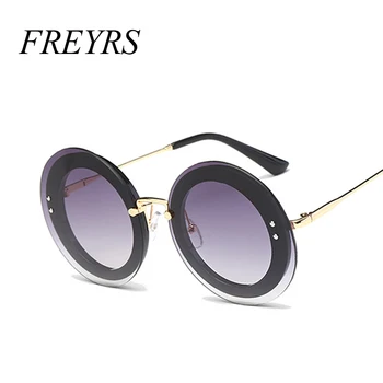 

FREYRS New Retro Round Sunglasses Women Brand Designer Vintage Sun Glasses Women Oculos De Sol Gafas Lunette De Soleil 5172F