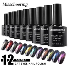 1 шт. 8 мл Хамелеон Аврора кошачий глаз серия лак для ногтей полоска Линия Дизайн Полупостоянный Аврора лак с 3D эффектом магнит Стик