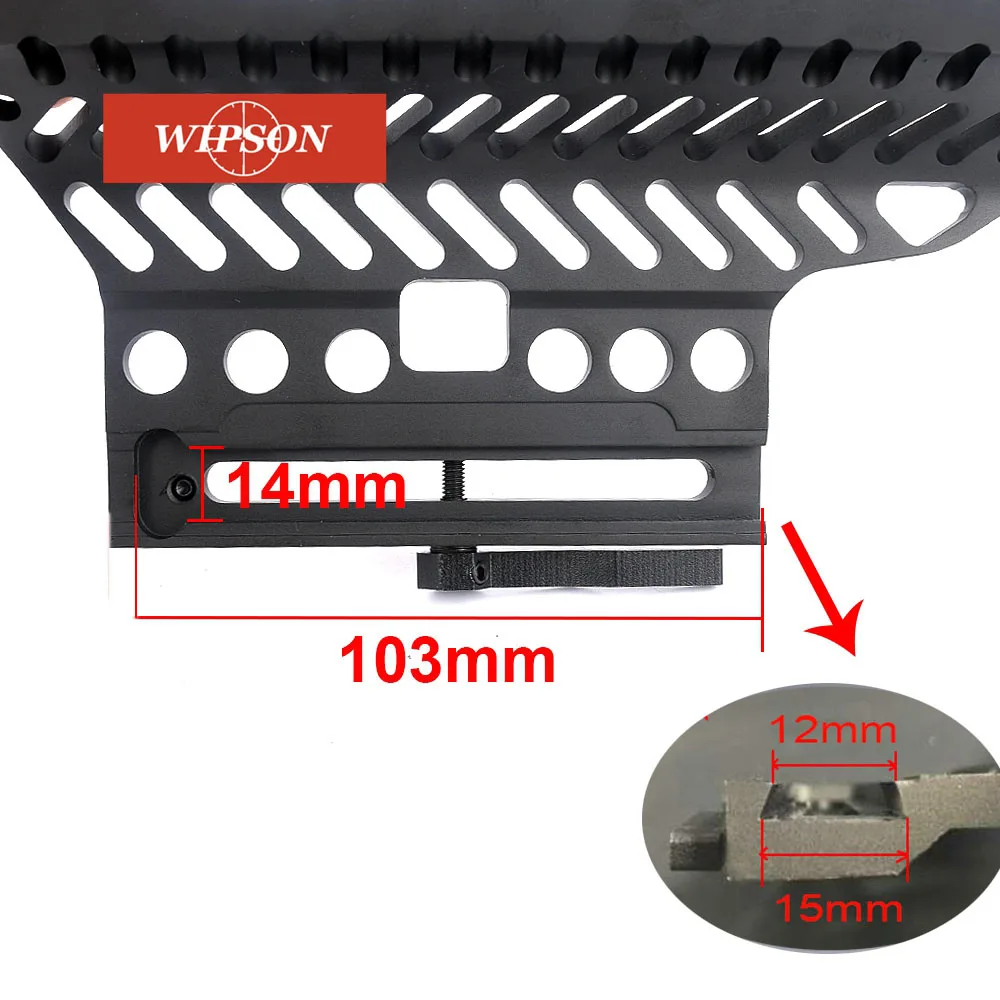 WIPSON русский ak AK47 74 47 B 13 CNC алюминий 20 мм M47 qd боковая направляющая красная точка