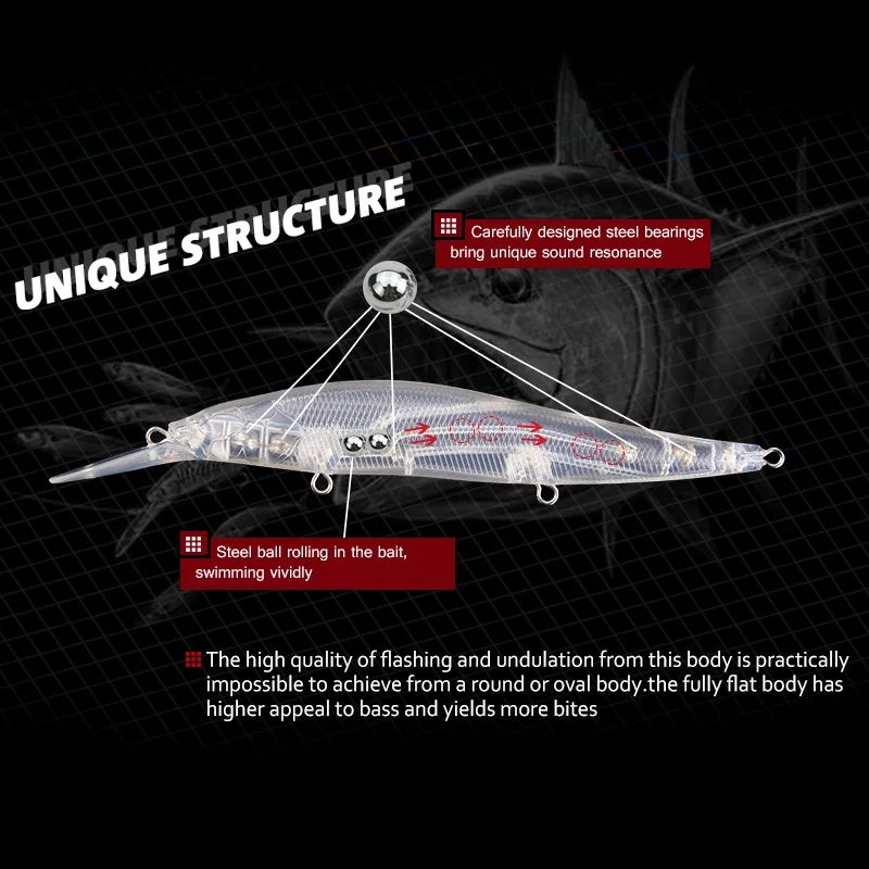 YTQHXY Minnow жесткая наживка 135 мм 14 г медленно тонет с крючками Trebke Swimbait твердая