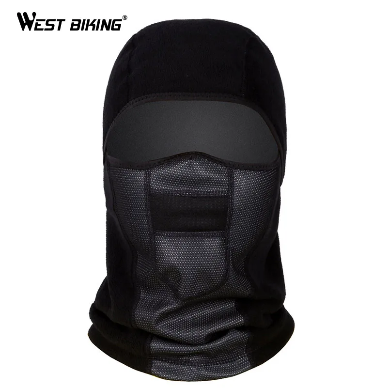 

WEST BIKING Winter Warmer Fleece Cycling Face Mask Dust-proof Balaclava Windproof Ski Mask Snowboard Bicycle Bike Full Face Mask