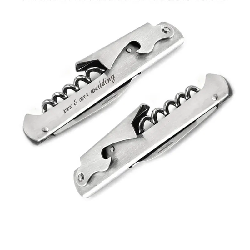 Inoxidável Hetero Screw Corkscrew Abridor de Cerveja