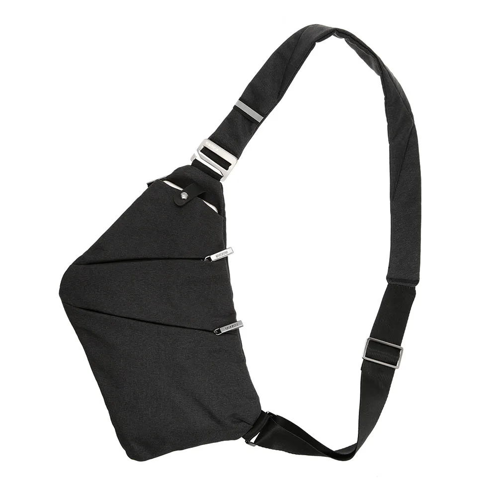Слинг-рюкзак, нагрудная сумка, противоугонная сумка через плечо, сумка на плечо, легкая, для спорта на открытом воздухе, велоспорта, походная сумка, рюкзак для мужчин и женщин - Цвет: Черный цвет