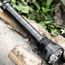 C17 Powerful LED Flashlight Cree XML T6 LED Torch Light 5000 Lumen 18650 Military Tactical Flashlight Self defense Hunting Camp