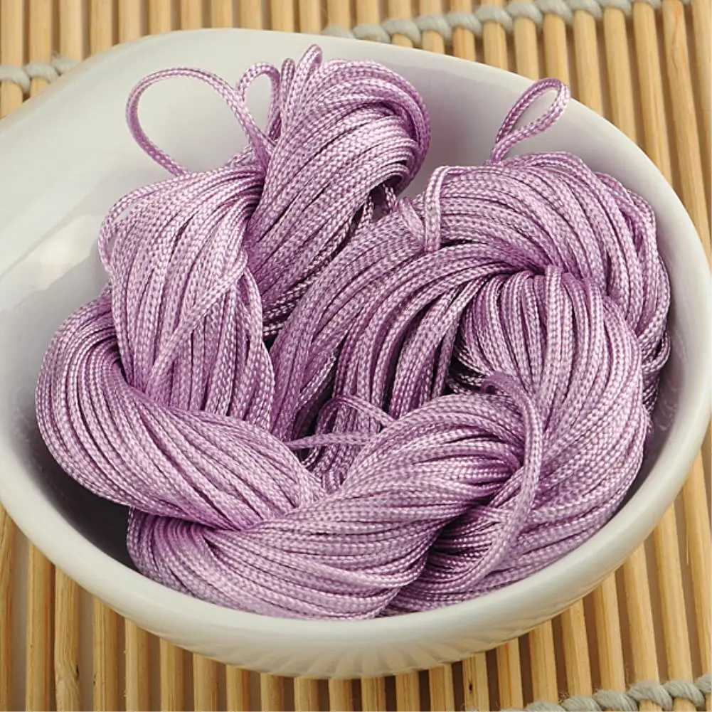 

New Hot 1mm Diameter Chinese Knot Cord 22m Long Chinese Knot Macrame String Wire Cord Thread for DIY Necklace Bracelet