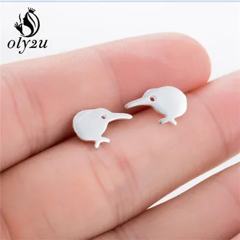 

Oly2u Fashion Kiwi Bird Earrings for Women Cute Small Stud Earring Statement Jewelry New Zealand Bird Charm Wholesale