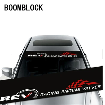 

BOOMBLOCK Cool Car Front Rear Windshield Pattern Stickers For Opel Astra H G J Volvo S60 V70 XC90 XC60 Citroen C5 C4 C3 Subaru