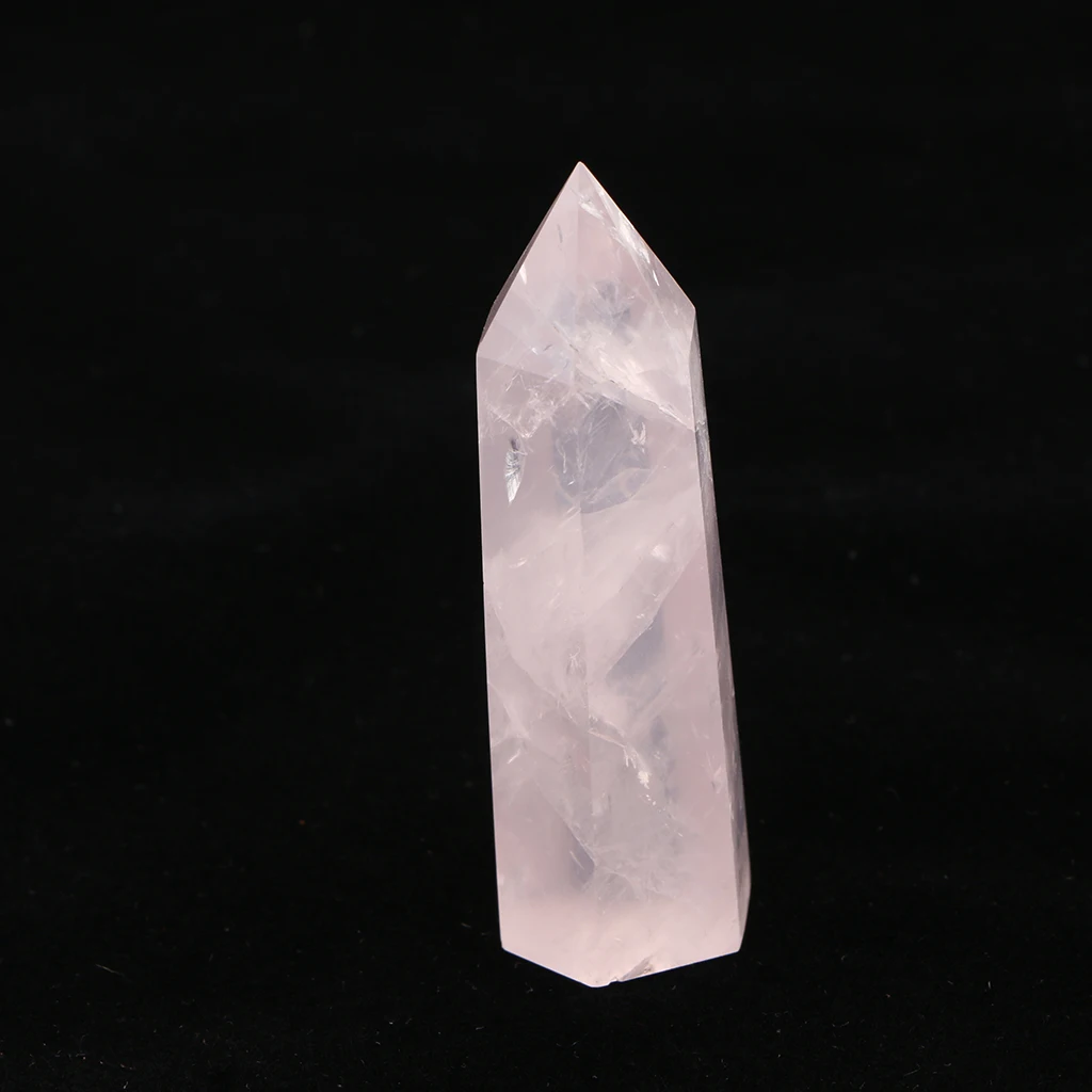 Fluorite Hexagonal Column Geomancy Ornament Crystal Quartz Ornaments Stones Pink