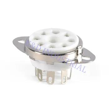 

10pcs Ceramic Octal Vacuum Chassis Mount Tube Socket 8Pin KT88 KT66 6CA7 CV3889 Valve Base Guitar Amp