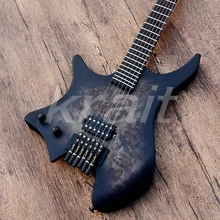 Krait безголовая гитара левой strandberg Безголовый электрогитара ольха дерево Фанн Лада ebony Лада черный аппаратные средства