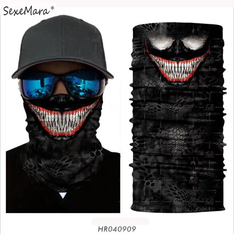 Magic Scarves 3D Seamless Headband Tube Head Neck Scarf Face Mask