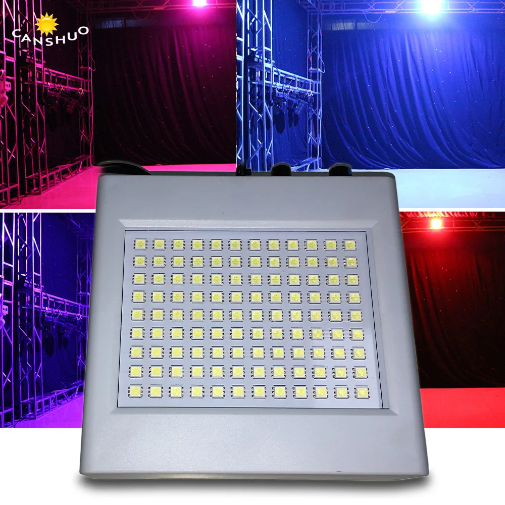 108 LED Mixed Flashing Stage Lights Sound Activated Disco Lights for