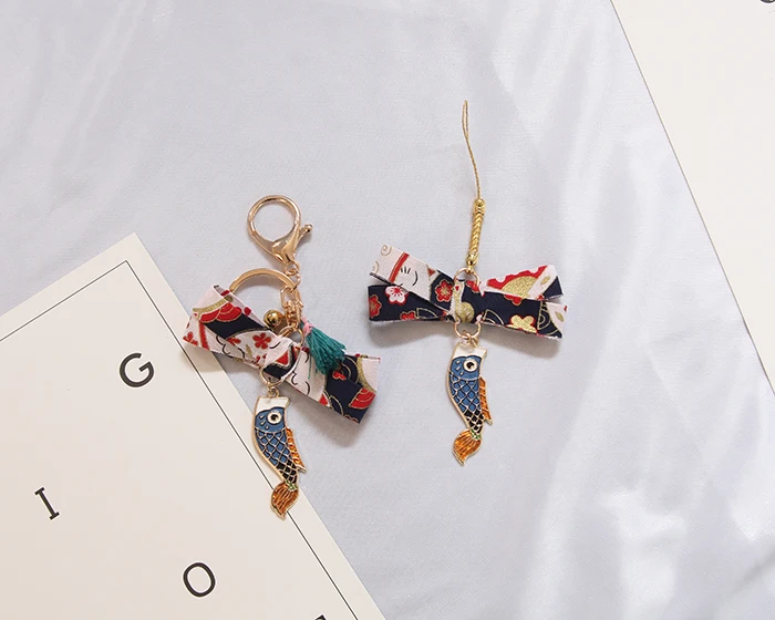 Trational кошка богатства Omamori Sakura Bowtie аксессуар для телефона подвеска на сумку удачи