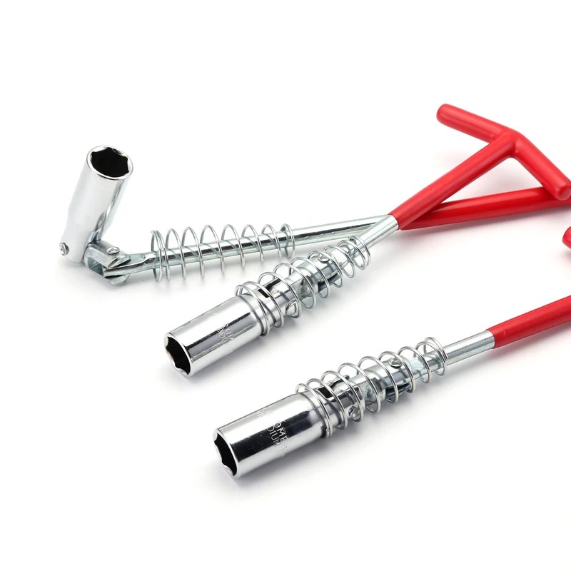 

1 Pcs Flexible Spark Plug Removal Tool Socket Wrench Installation Head T-Bar KM88