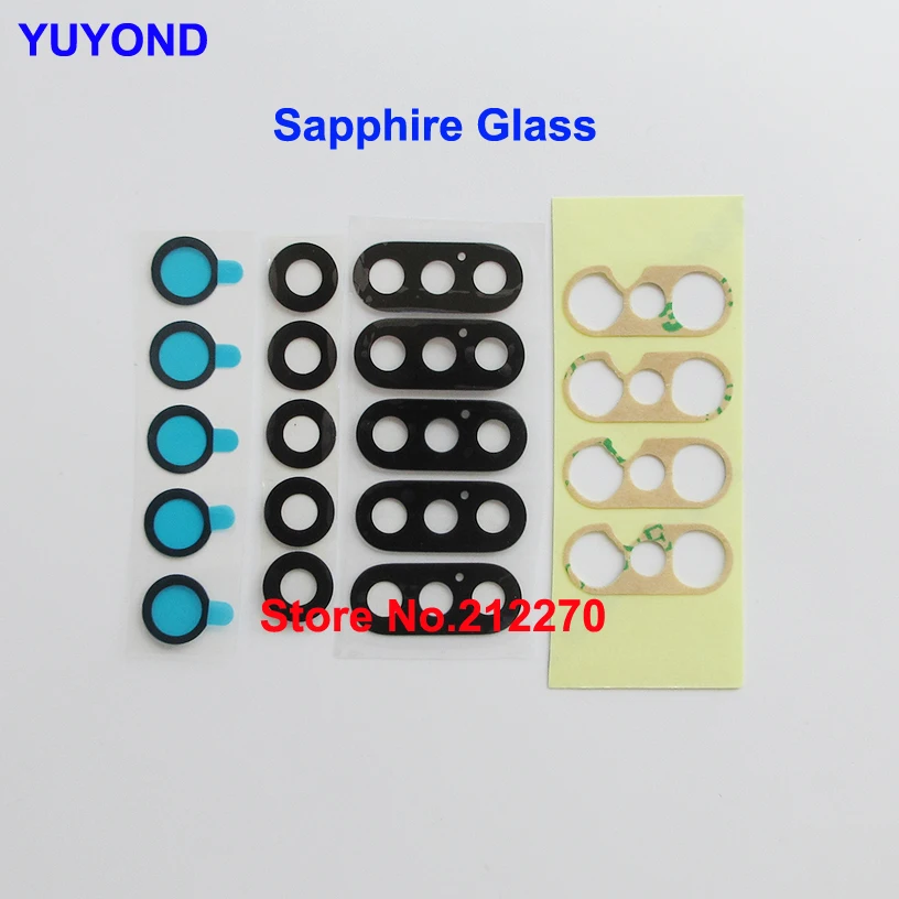 

YUYOND Sapphire Glass Back Rear Camera Glass Lens For iPhone 7 / 7 Plus X XR XS / XS Max With Adhesive Sticker Original New