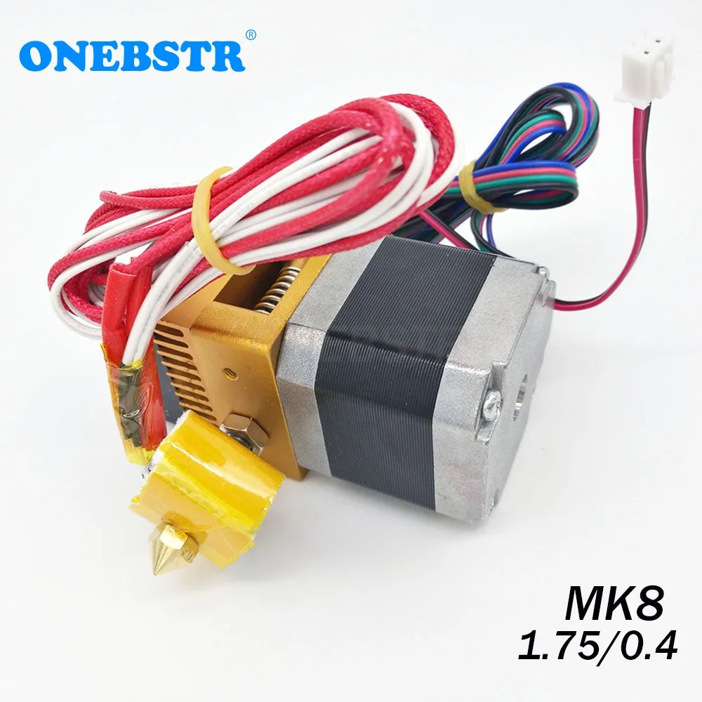 Продажа MK8 экструдер комплект 0,4 мм сопло 1,75 мм нити J head Hotend экструзии 3D принтеры части Бесплатная доставка