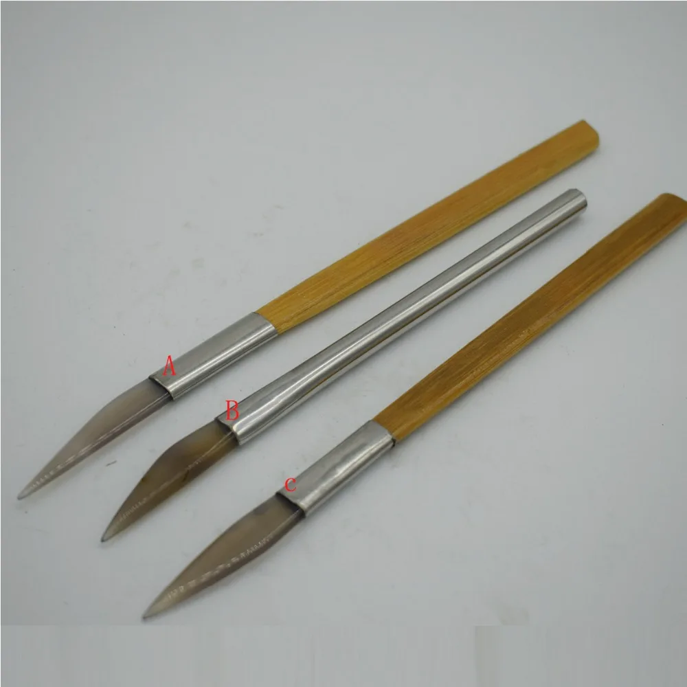 

Agate Burnisher with Steel Handle Sword knife Shape Jewellery Nature agate