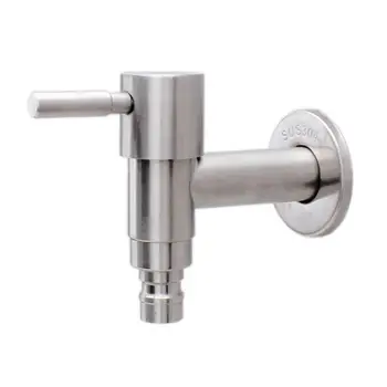 

Adeeing Stainless Steel Water Faucet Ceramic Core T-type Lengthened Water Tap for Washing Machine