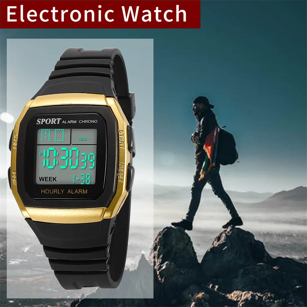 

Brand Men Sports Watches Fashion Countdown Men's Waterproof LED Digital Watch Man Military Clock Relogio Masculino#P35