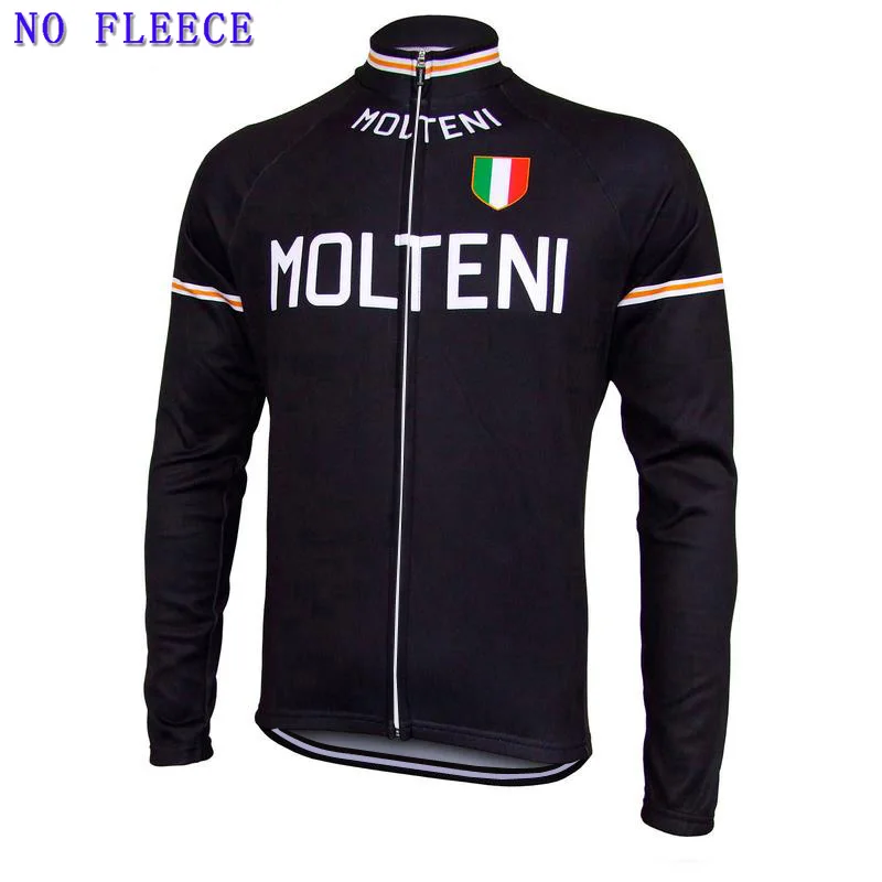 MOLTENI с длинным рукавом Велоспорт Джерси зимний флис и без флиса ropa Ciclismo велосипедная одежда для горного велосипеда Джерси