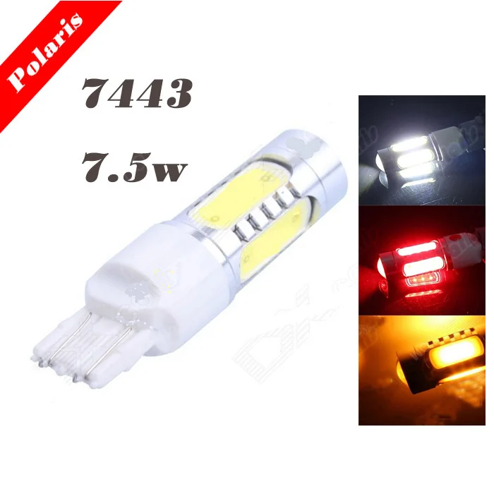 2pcs Super Bright 7.5W Len T20 7443 W21/5W car Brake Lights Bulb fog