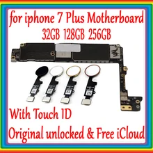 Для Apple iphone 7 Plus материнская плата оригинальная разблокированная материнская плата с/без Touch ID, для iphone 7 P логическая плата с полными чипами