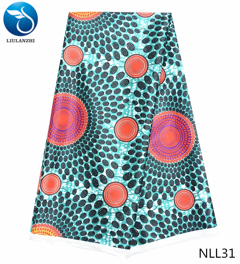 LIULANZHI sofa fabric satin silk fabric textile latest nigeria printed
