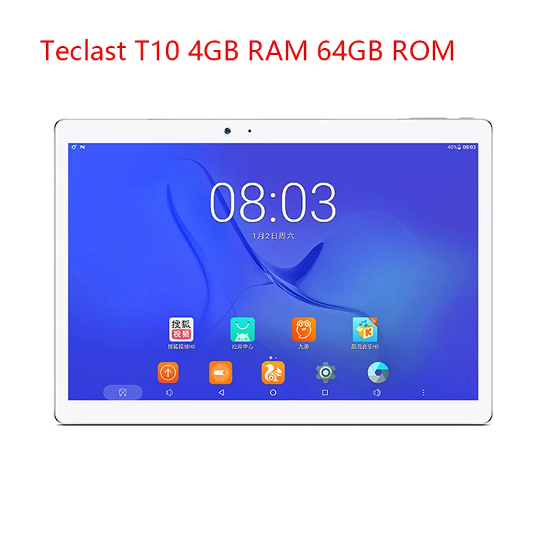 10 1 дюймовый планшетный ПК 4 Гб ОЗУ 64 ПЗУ Teclast T10 MTK8176 шестиядерный 2560*1600 экран Android 7 0