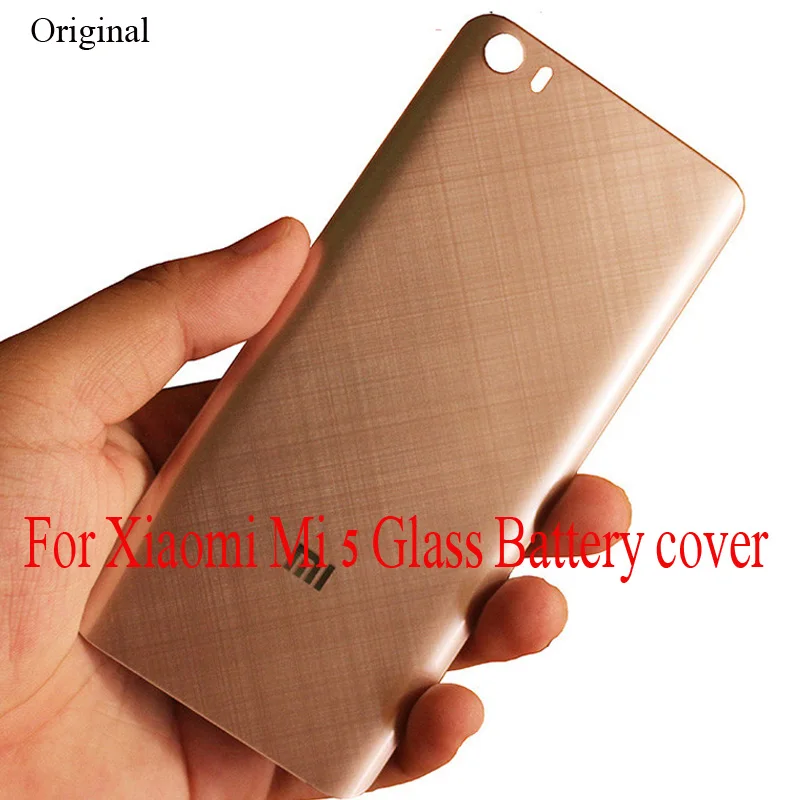 Online Original 3D glas Zurück Abdeckung Für Xiao mi mi 5 mi 5 5,15 zoll Gehäuse panel Batterie Tür Für Xiao mi 5 batterie Zurück Abdeckung